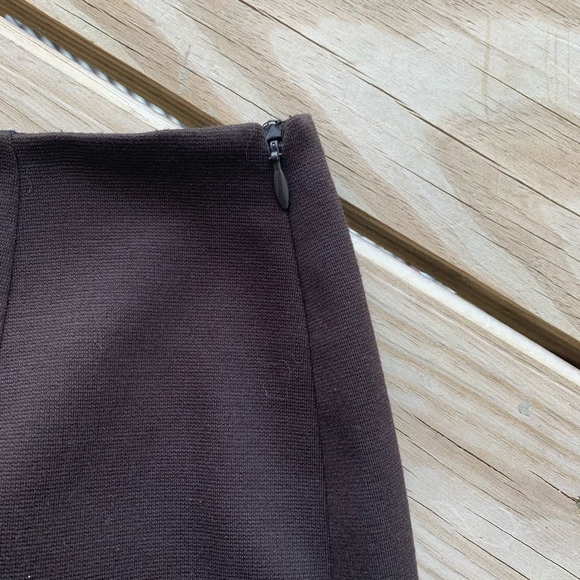 Tahari Elena Color Block brown/Black mini Skirt 4 - Picture 3 of 6